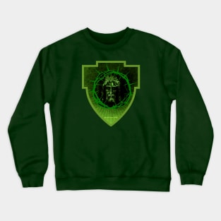 Shield with The Holy Face of Christ Encircled by the Crown of Thorns Crewneck Sweatshirt